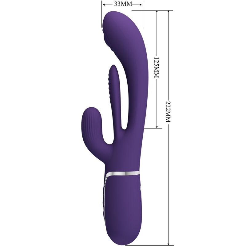 PRETTY LOVE - SHANIA TRIPLE RABBIT PURPLE MULTIFUNCTIONAL VIBRATOR