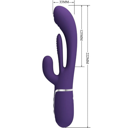 PRETTY LOVE - SHANIA TRIPLE RABBIT PURPLE MULTIFUNCTIONAL VIBRATOR