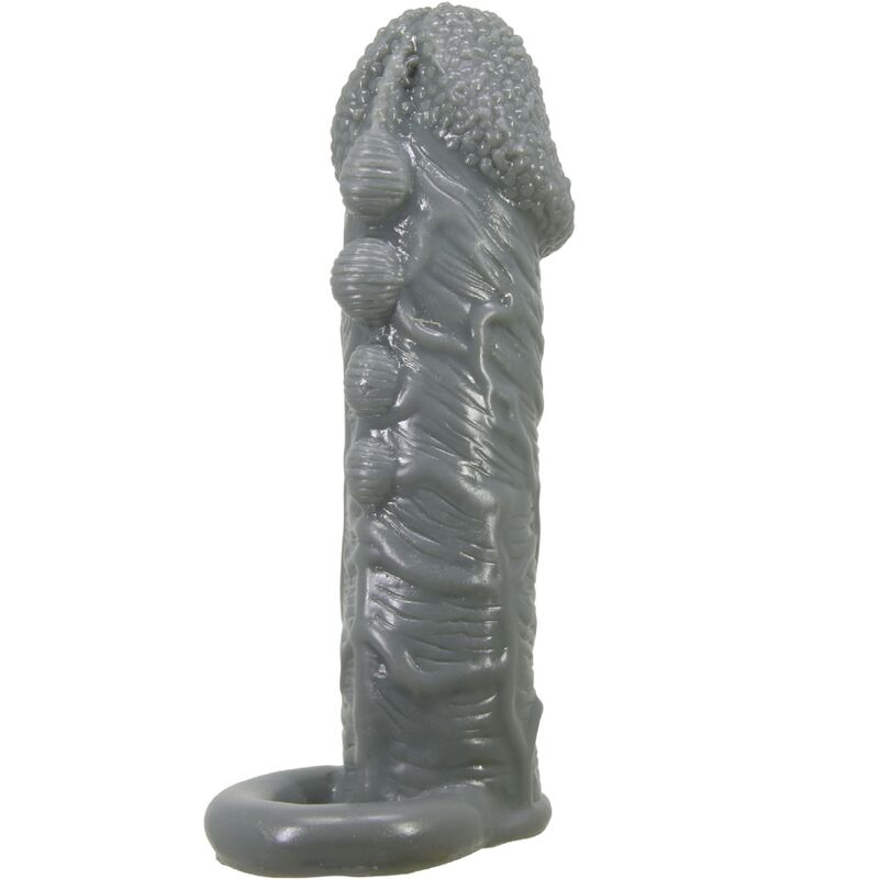 PRETTY LOVE - FUNDA REALISTA PARA AGRANDAMIENTO DEL PENE Y RETRASADO DE GRIS