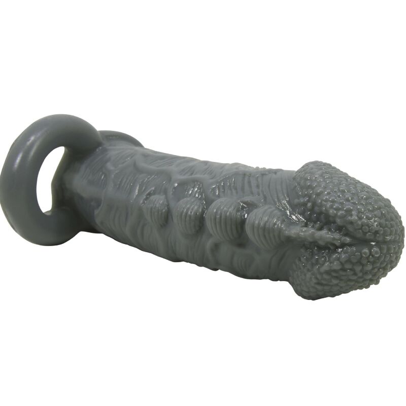 PRETTY LOVE - FUNDA REALISTA PARA AGRANDAMIENTO DEL PENE Y RETRASADO DE GRIS