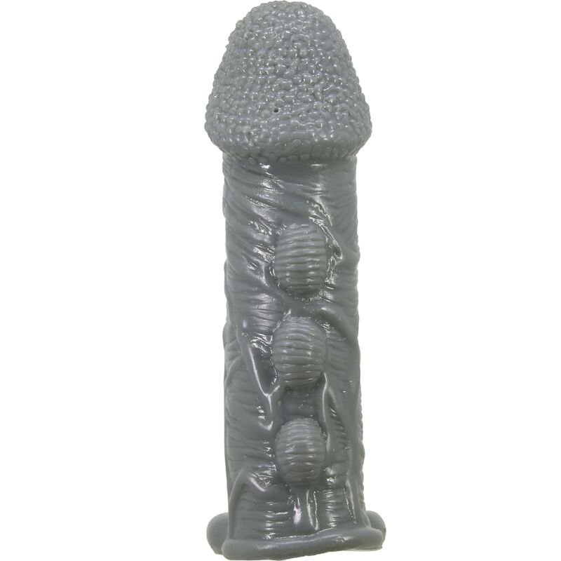 PRETTY LOVE - FUNDA REALISTA PARA AGRANDAMIENTO DEL PENE Y RETRASADO DE GRIS