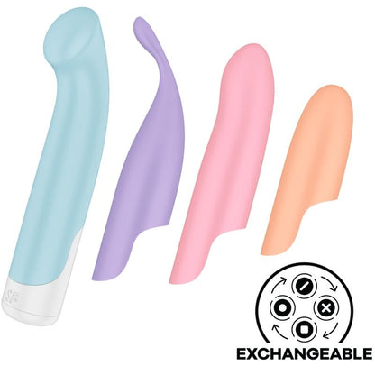 SATISFYER - G-SPOT WAVE 4 PROGRAMA 12 VIBRACIONES VIBRADOR GRIS OSCURO