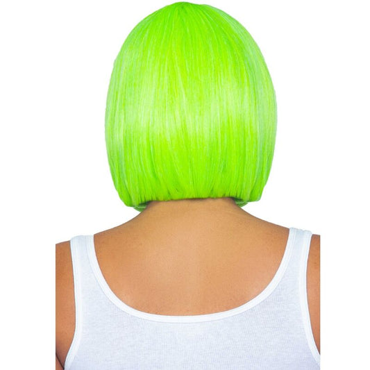 LEG AVENUE - PELUCA BOB FLUORESCENTE VERDE NEÓN