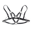 Subblime - 953713 Punk Bondage Cinto Fivela De Metal Preto Tamanho Único