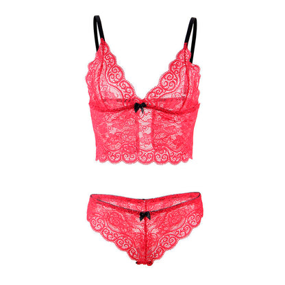SUBBLIME - 953904 SILK AND LACE SHIRT + RED PANTIES L/GG