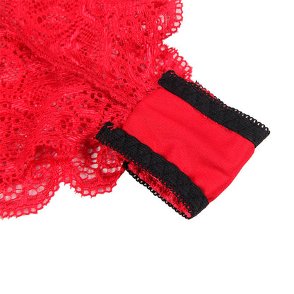SUBBLIME - 953904 SILK AND LACE SHIRT + RED PANTIES L/GG