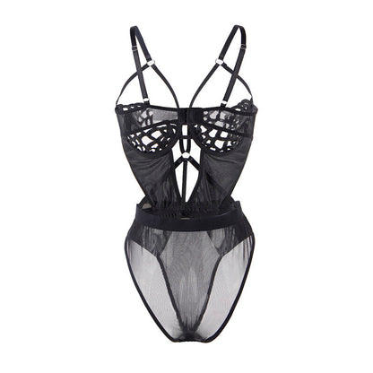 SUBBLIME - 954055 BODY DE ENCAJE NEGRO SEXY S/M