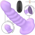 Intense - Brenda Vibrador Tamanho M Design Espiral 10 Vibrações Roxo Controle Remoto