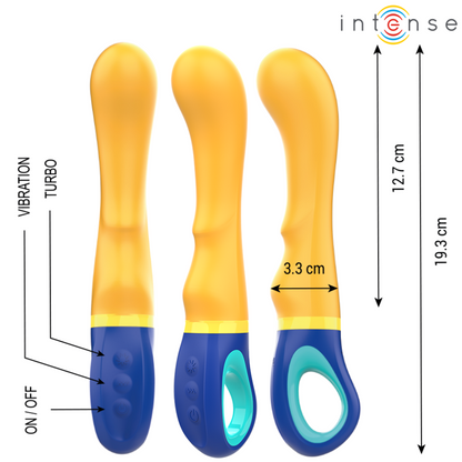 VIBRADOR INTENSO - PUNTO G AMARILLO SHAGGY