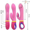 Intenso - Vibrador de conejo rosa Daphne