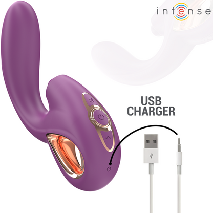 INTENSE - LALI MULTIFUNCTIONAL VIBRATOR G-SPOT TAPPING &amp; THRUST &amp; VIBRATION PURPLE