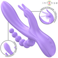 Intense - Miko Triplo Vibrador Coelho & Estimulador & Anal 7 Vibrações Roxo