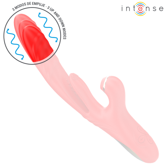 INTENSE - KAROL MULTIFUNCTION VIBRATOR THRUST &amp; STIMULATION &amp; STIMULATING WAVES RED