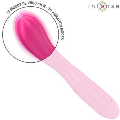 INTENSE - LISET VIBRATOR 19 CM FLEXIBLE 10 VIBRATIONS PINK