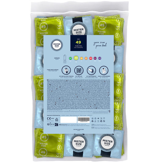 MISTER SIZE - CONDOM SIZE P 49 MM (100 UNITS)