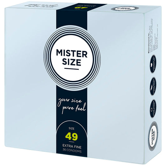 MISTER SIZE - CONDOM SIZE P 49 MM (36 UNITS)