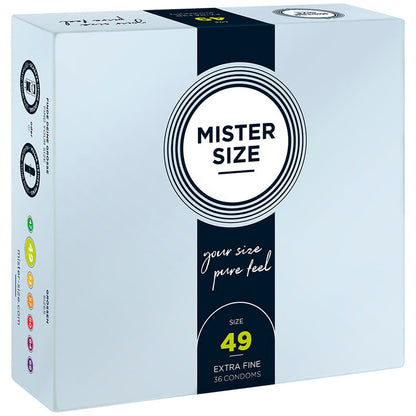 MISTER SIZE - CONDOM SIZE P 49 MM (36 UNITS)