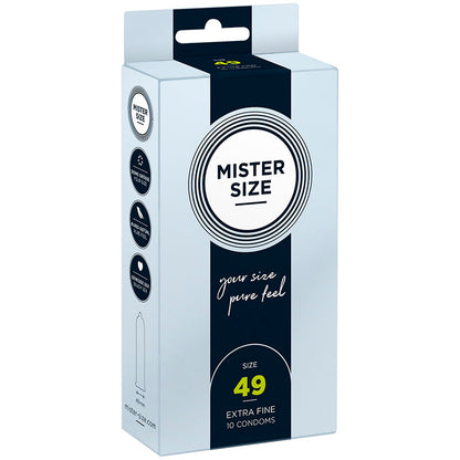 MISTER SIZE - CONDOM SIZE P 49 MM (10 UNITS)