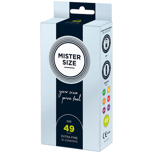 MISTER SIZE - CONDOM SIZE P 49 MM (10 UNITS)