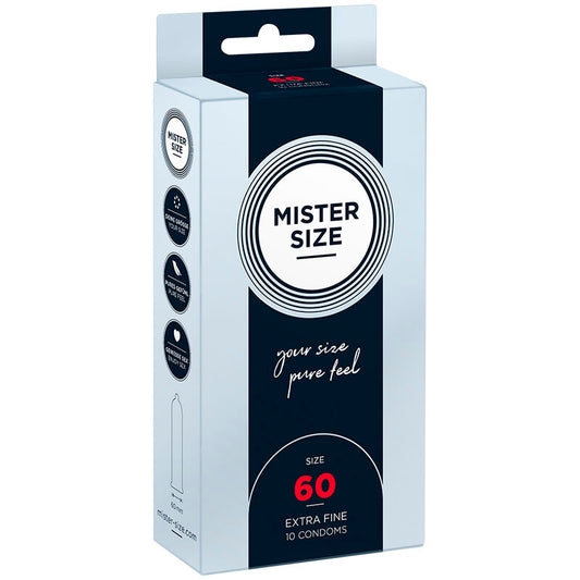 MISTER SIZE - CONDOM SIZE GG 60 MM (10 UNITS)