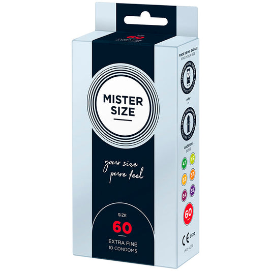 MISTER SIZE - CONDOM SIZE GG 60 MM (10 UNITS)