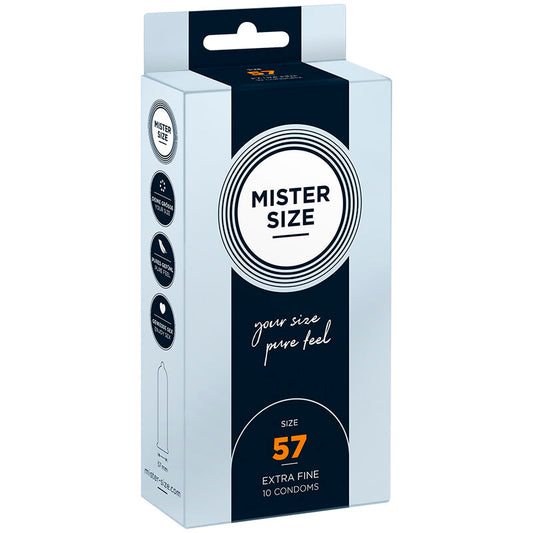 MISTER SIZE - CONDOM SIZE G 57 MM (10 UNITS)