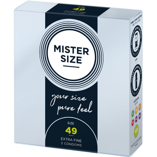 MISTER SIZE - CONDOM SIZE P 49 MM (3 UNITS)