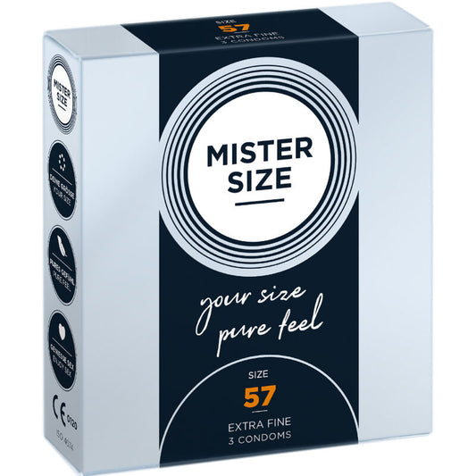 MISTER SIZE - CONDOM SIZE G 57 MM (3 UNITS)