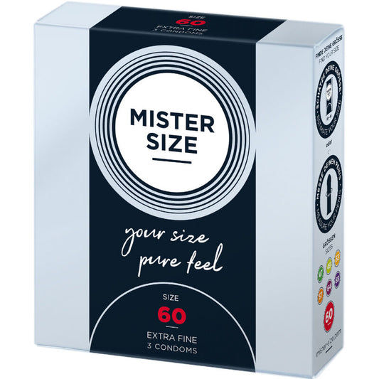 MISTER SIZE - CONDOM SIZE GG 60 MM (3 UNITS)