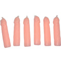 Diablo Picante - 6 Velas Em Forma De Pênis De Carne
