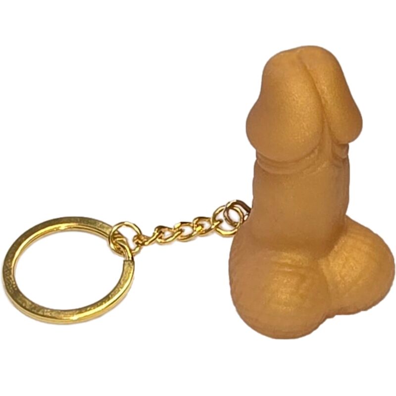 SPICY DIABLO - GOLDEN PENIS-SHAPED KEYCHAIN
