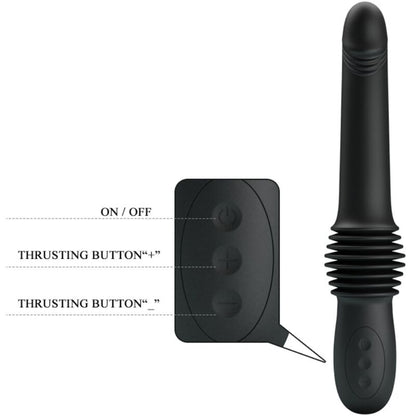 PRETTY LOVE - PAZUZU VIBRATOR 3 IMPULSE MODES BLACK