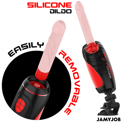 JAMYJOB - PYSTON-BASED AUTOMATIC MASTURBATOR WITH REMOTE CONTROL DILDO