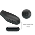 Pretty Love - Vibrador De Dedo De Silicone Gilo Preto