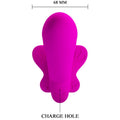 Pretty Love - Vibrador Valerie Double Strap-On 12 Vibrações Roxo