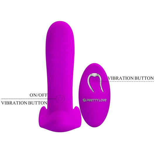 PRETTY LOVE - MASSAGER AND VIBRATOR 12 VIBRATIONS PURPLE REMOTE CONTROL