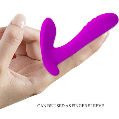 PRETTY LOVE - MASSAGER AND VIBRATOR 12 VIBRATIONS PURPLE REMOTE CONTROL