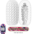 Pretty Love - Silicone Male Masturbator Coquettish Balls White