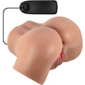 Crazy Bull - Vibrador Hailey Butt con vagina y ano realistas Mulata Control Remoto