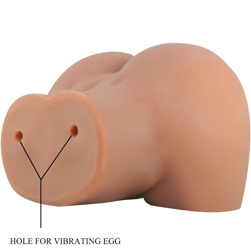 CRAZY BULL - VIBRADOR MILA BUTT CON VAGINA Y ANO REALISTAS CONTROL REMOTO CARNE