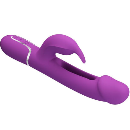 PRETTY LOVE - KAMPAS 3-IN-1 MULTIFUNCTIONAL PURPLE RABBIT VIBRATOR
