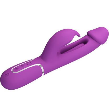 PRETTY LOVE - KAMPAS 3-IN-1 MULTIFUNCTIONAL PURPLE RABBIT VIBRATOR