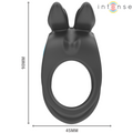 Intense - Sam Vibrador Anel Duplo Penis 10 Vibrações Preto