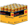 Kodak - Max Pilha Alcalina Aaa Lr03 Pacote*20 Pilhas