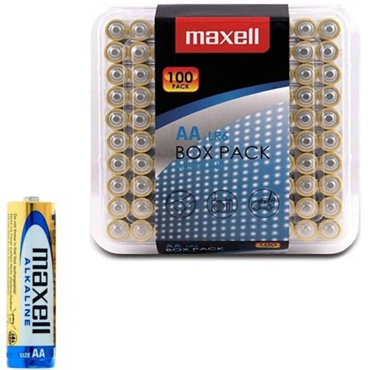 MAXELL - AA LR6 ALKALINE BATTERY PACK*100 BATTERIES