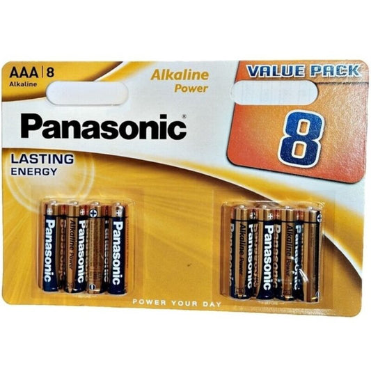 PANASONIC - AAA LR03 BRONZE ALKALINE BATTERY BLISTER*8
