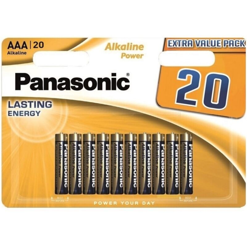 PANASONIC - AAA LR03 BRONZE ALKALINE BATTERY BLISTER*20