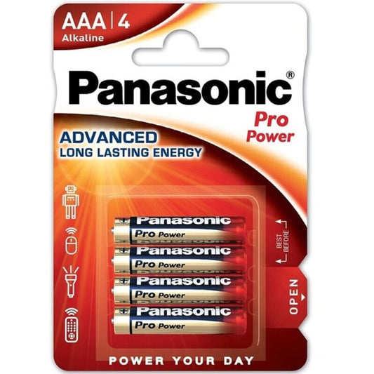 PANASONIC - AAA ALKALINE BATTERY PRO POWER LR03 BLISTER*4