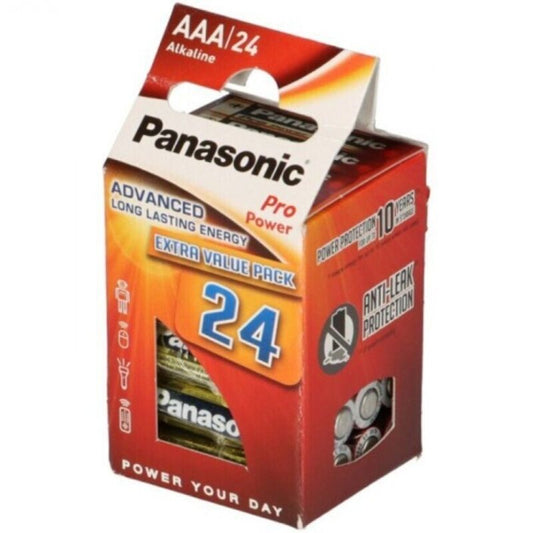 PANASONIC - AAA ALKALINE BATTERY PRO POWER LR03 PACK*24