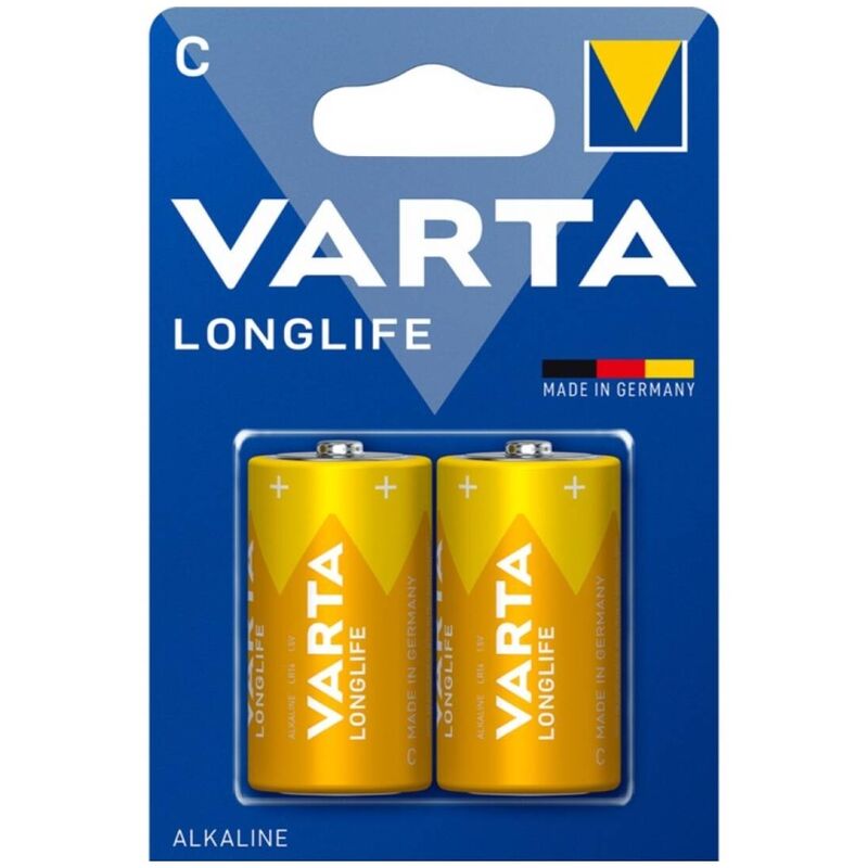 VARTA - LONG LIFE ALKALINE BATTERY C LR14 BLISTER*2
